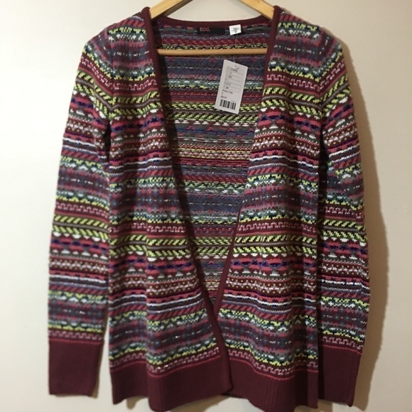 BDG Urban Outfitters Vintage Inspired Retro Open Kintted Cardigan Sweater Small - Picture 7 of 10